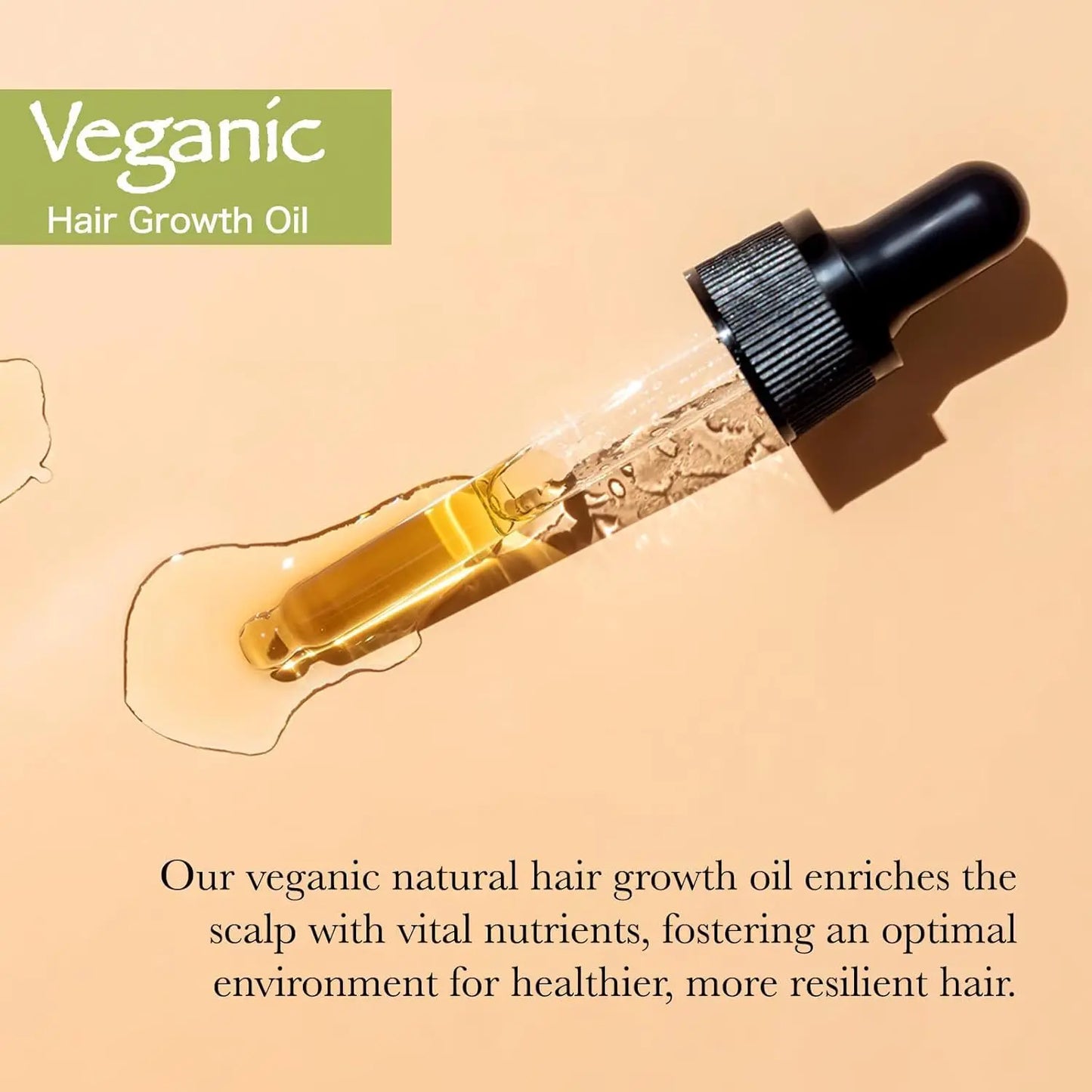 Hair Growth Oil Vegan Hair Growth Oil Natural Vegan Hair Growth Oil for Dry and Damaged Hair Vegan Hair Growth Oil for Dry And