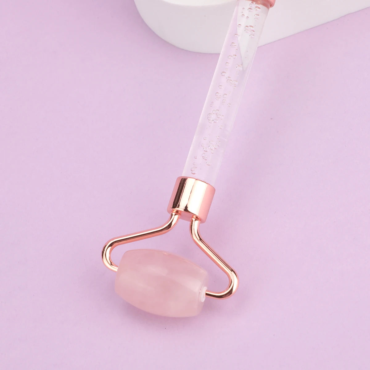 1PC Rose Quartz Face Jade Roller Guasha Massage for Neck Body Eye Facial Slimming Therapy Beauty Skin Care Tool Pink Spa Massage