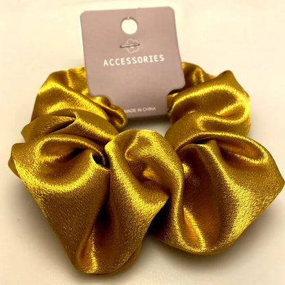2023 Fashion Satin Scrunchie Women Silk Hair Tie Elastic Hair Bands Girls Black Hairbands Hair Rope Crunchie for Hair Accessorie