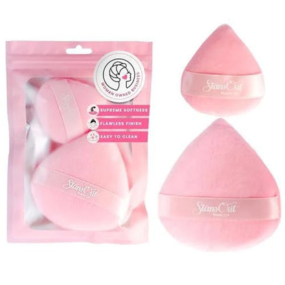 Stansout Powder Puff Set – 2 Ultra-Soft Reusable Puffs for Flawless, Shine-Free Skin