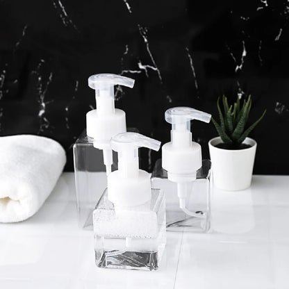 250Ml/450Ml Large Capacity Foam Bottles Dispenser Plastic Pump Bottles Mini Empty Soap Refillable Bottle Travel Shampoo Foaming