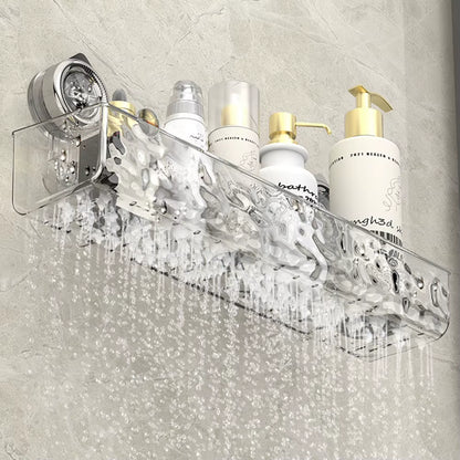 No Drilling Bathroom Shower Basket Suction Cup Bathroom Shelf Storage Rack Kitchen Shelves Organizers Bathroom Accessories
