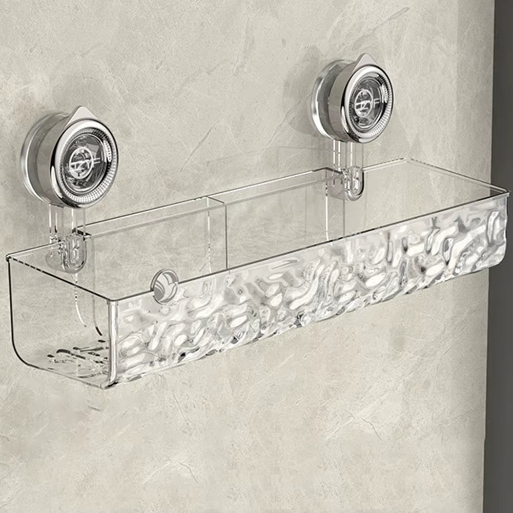 No Drilling Bathroom Shower Basket Suction Cup Bathroom Shelf Storage Rack Kitchen Shelves Organizers Bathroom Accessories